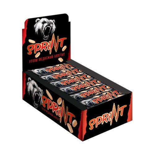 Батончик КДВ Спринт с жареным арахисом и мягкой карамелью, 50 г
