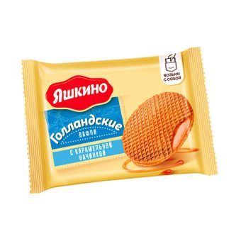 Вафли КДВ Яшкино Голландские с карамельной начинкой, 36 г