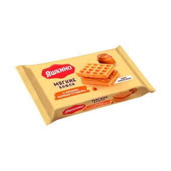 Вафли КДВ Яшкино мягкие с варёной сгущёнкой, 40 г
