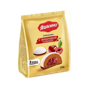 Пряники КДВ Яшкино с вишнёвым начинкой, 350г