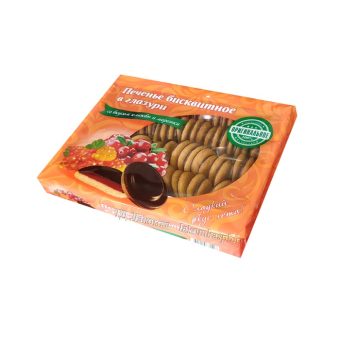 Печенье Кинельский кондитер Кико в темной глазури с клюквой и морошкой, 1,2кг