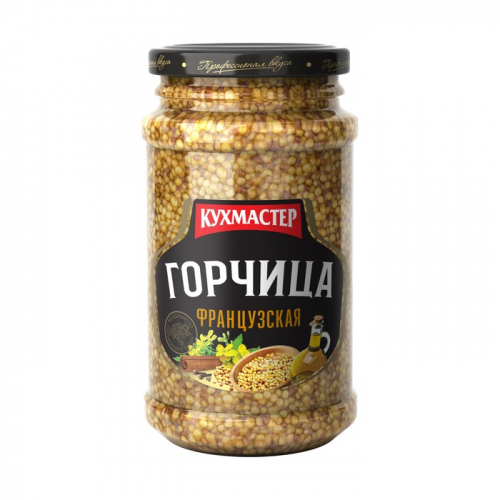 Горчица Кухмастер столовая Французская, 190г
