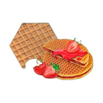 Вафли КИО мягкие с клубничной начинкой, 150г