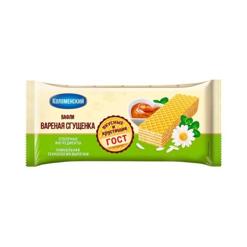 Вафли Коломенское Вкус вареная сгущенка, 240г