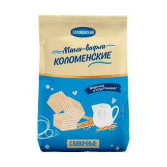 Мини-вафли Коломенское Сливочные, 200г