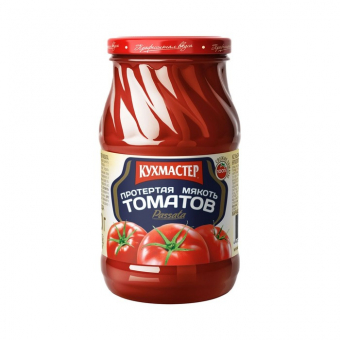 Протёртая мякоть томатов Кухмастер Пассата, 480г