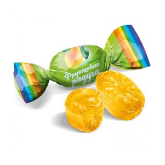 Карамель Конти Фруктовая радуга с начинкой манго, 1000г