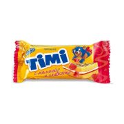 Пирожное Конти Тими бисквитное с малиной и сливками, 33г