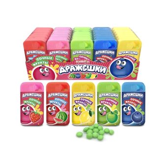 Дражешки Конфитой Сочные фрукты, 9г