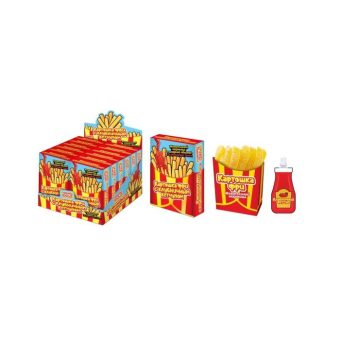 Жевательный мармелад Конфитой Картошка фри в сахарной обсыпке с клубничным гелем, 79г