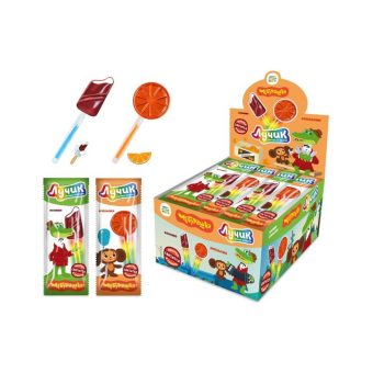 Карамель Конфитой Лучик Чебурашка на светящейся палочке, 10г