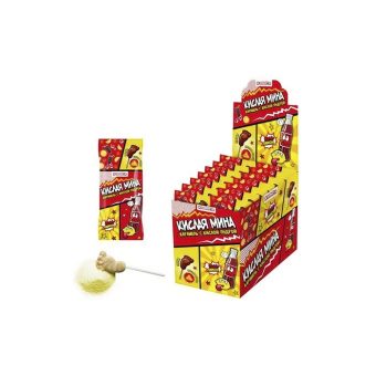 Карамель Конфитой на палочке Кислая мина с кислой пудрой, 10г