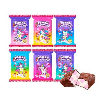 Карамель радужная Конфитой единорожки с сахарной крошкой, 50г