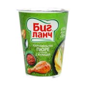 Картофельное пюре быстрого приготовления БигЛанч с соусом с курицей, 50г