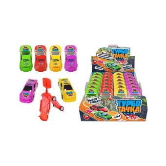 Набор Турботачка Конфитой машинка со свистком и карамелью на палочке, 10г