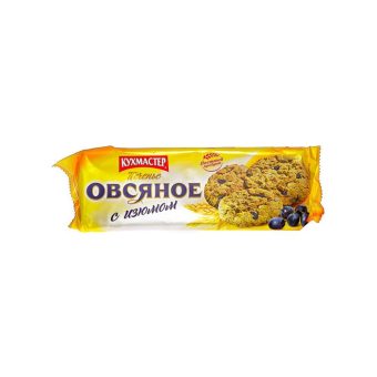 Печенье Кухмастер КМ Овсяное с изюмом, 270г
