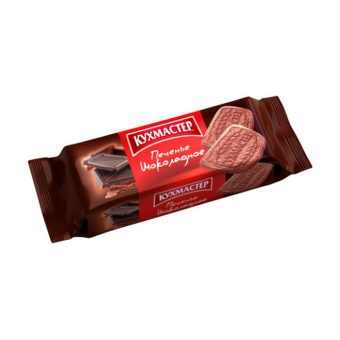 Печенье Кухмастер КМ Шоколадное сахарное, 170г