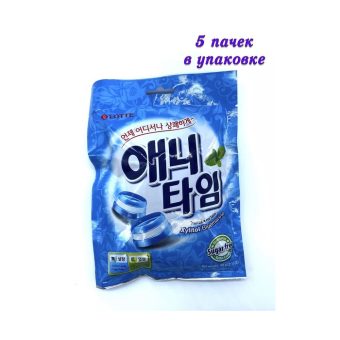 Карамель Лотте Энитайм леденцовая с ксилитом блюмарин, 60г