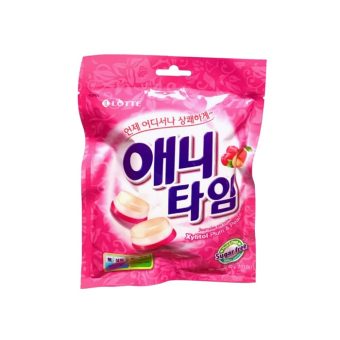 Карамель Лотте Энитайм леденцовая с ксилитом вкус сливы и персика, 60г