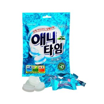 Карамель Лотте Энитайм леденцовая с ксилитом молочно-мятный вкус, 60г