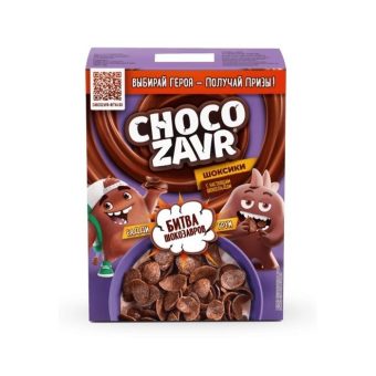 Готовый завтрак Любятово Шокозавр Шоксики шоколадные, 195г