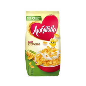 Хлопья кукурузные Любятово, 300г