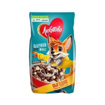 Шарики шоколадные Любятово Дуо Микс, 500г