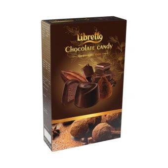 Конфеты Либретто Марми в темной шоколадной глазури с начинкой трюфельный крем, 144г