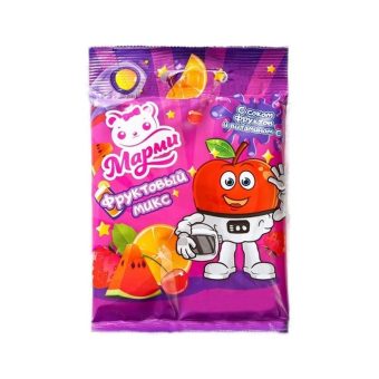 Мармелад жевательный фасованный Марми ассорти, 25г