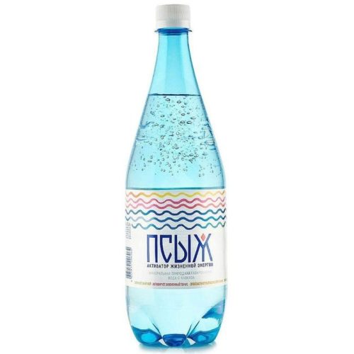 Вода Псыж минеральная лечебно-столовая газированная, 1 л