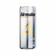 Энергетик Adrenaline (Адреналин) Zero Sugar Silver Energy без сахара, серебристый, 0.25 л
