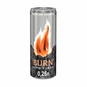 Энергетик Burn (Бёрн) персик манго Zero, 0.25 л
