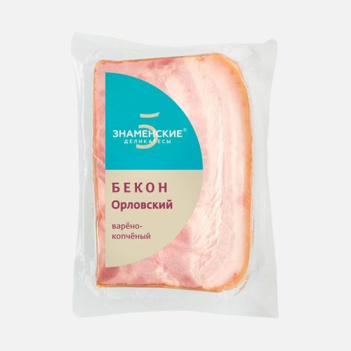 Бекон Орловский, копчёно-варёный, 350 г