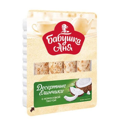 Блинчики Бабушка Аня десертные с пастой кокосовой, 240 г