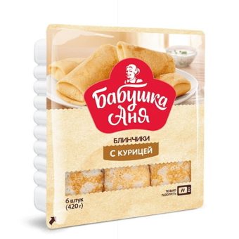 Блинчики Бабушка Аня с мясом, 420 г