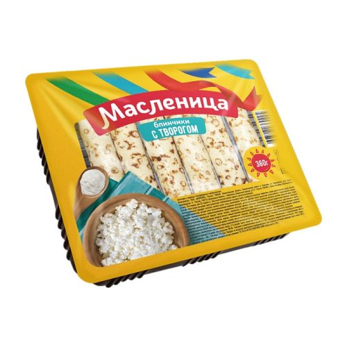 Блинчики Морозко с творожной начинкой Масленица Трубочкой, 6 кг