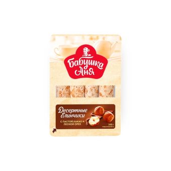 Блинчики Бабушка Аня с пастой с какао и лесным орехом, 240 г