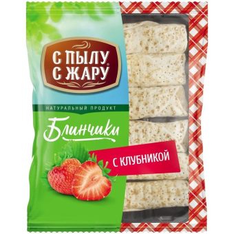 Блинчики С Пылу с Жару с клубникой, 6 кг