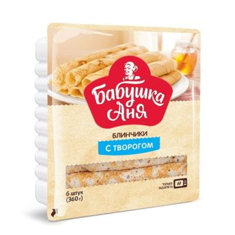Блинчики Бабушка Аня с творогом, 360 г