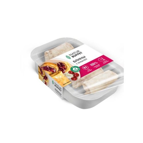 Блины Натур Буфет с вишней и творогом, 180 г