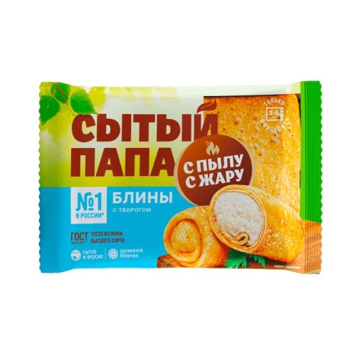 Блины Сытый Папа с творожной начинкой, 5 кг
