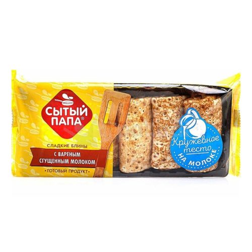Блины Сытый Папа с варёным сгущённым молоком, 5 кг