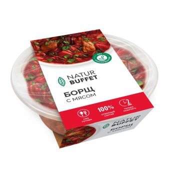 Борщ Натур Буфет с мясом, 340 г