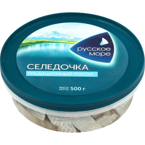 Сельдь тихоокеанская слабосолёная традиционного посола в масле, 500 г