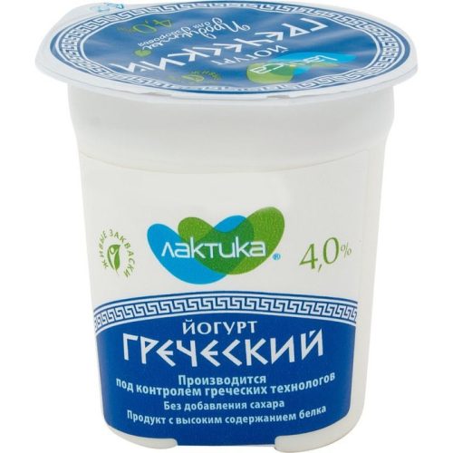 Йогурт Греческий натуральный 4.0%, 120 г