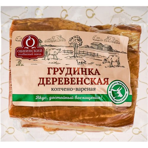 Грудинка Деревенская, копчёно-варёная, 300 г