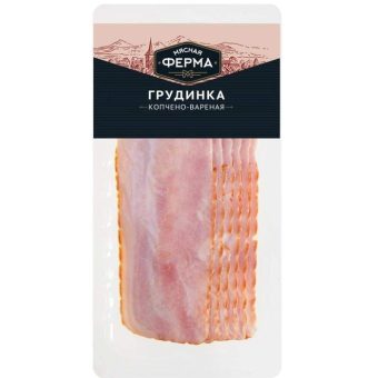 Грудинка Мегапиг Премиум, копчёно-варёная