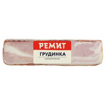Грудинка порционный кусок, сырокопчёная, 300 г