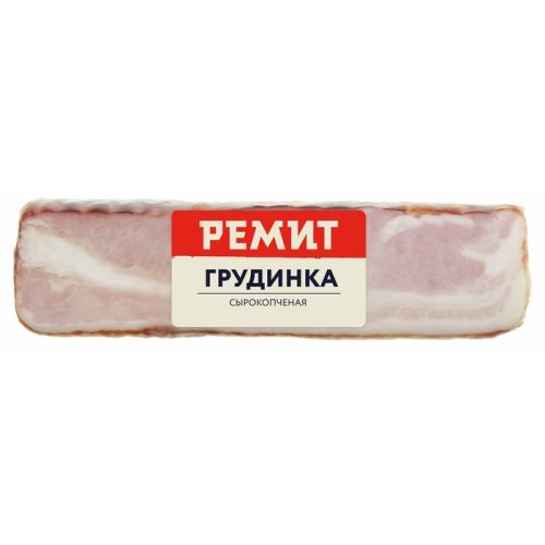 Грудинка порционный кусок, сырокопчёная, 300 г