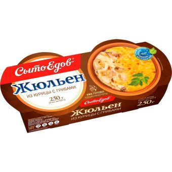 Жюльен Сытоедов из курицы с грибами, 250 г